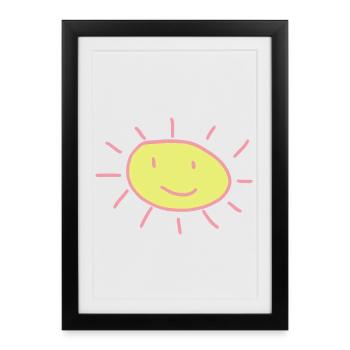 Sun Summer Joy – Holiday Sunbeam Design - Framed poster (27 × 37 cm) - black - Front