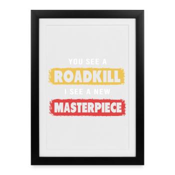 taxidermy - Framed poster (27 × 37 cm) - black - Front