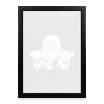Bingo Player BAlls Bingo - Framed poster (27 × 37 cm) - black - Front