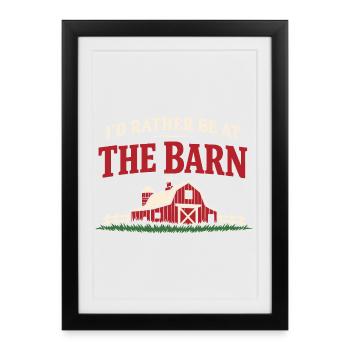 Horse People Equestrian Identity Barn - Framed poster (27 × 37 cm) - black - Front