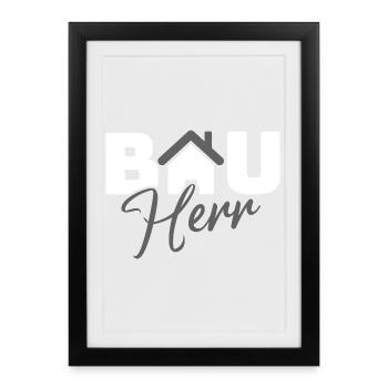 BauHaus Icon Emblem - Framed poster (27 × 37 cm) - black - Front