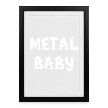 Baby Metal Metal Baby Music Metal Baby Rock - Framed poster (27 × 37 cm) - black - Front