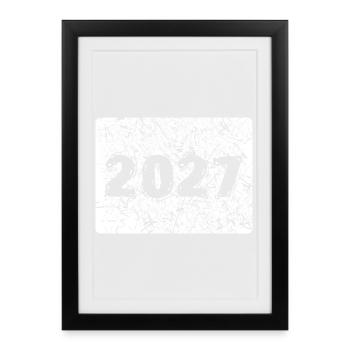 Year 2027 - Framed poster (27 × 37 cm) - black - Front