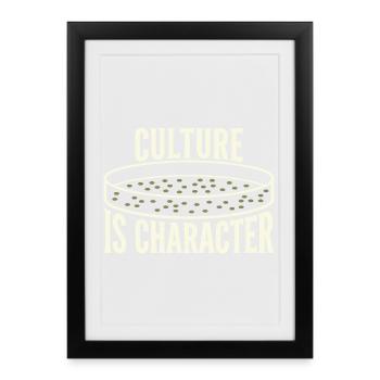 microbiology - Framed poster (27 × 37 cm) - black - Front