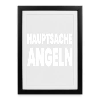 Angling - Framed poster (27 × 37 cm) - black - Front
