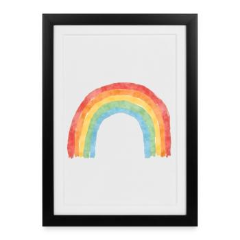 Rainbow - Framed poster (27 × 37 cm) - black - Front
