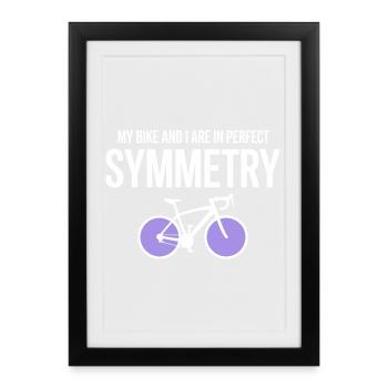 Artistic Cycling Perfect Symmetry Professional  - Framed poster (27 × 37 cm) - black - Front