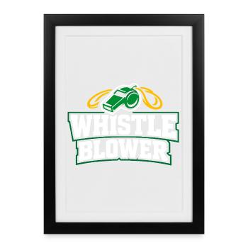 Soccer Training Youth Sports Coach - Framed poster (27 × 37 cm) - black - Front