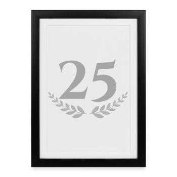 25 - Framed poster (27 × 37 cm) - black - Front