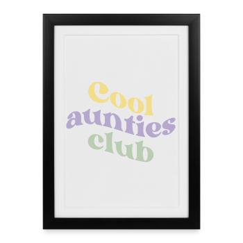 Auntie Club - Framed poster (27 × 37 cm) - black - Front