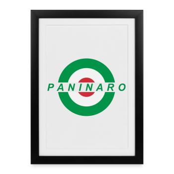 Paninaro - Affiche encadrée (27 × 37 cm) - noir - Devant
