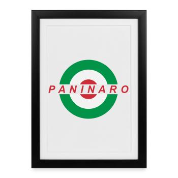 Paninaro - Affiche encadrée (27 × 37 cm) - noir - Devant