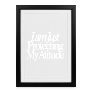 Guard My Peace - Gerahmtes Poster (27 × 37 cm) - Schwarz - Vorne