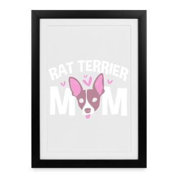 Rat Terrier - Affiche encadrée (27 × 37 cm) - noir - Devant
