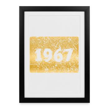 Numéro 1967 - Affiche encadrée (27 × 37 cm) - noir - Devant