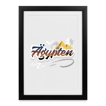 Egypt - Framed poster (27 × 37 cm) - black - Front