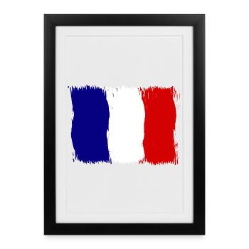 France, French - Framed poster (27 × 37 cm) - black - Front