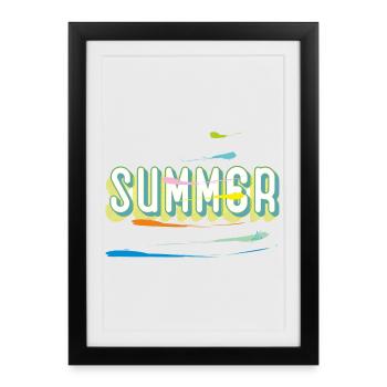 Été - Affiche encadrée (27 × 37 cm) - noir - Devant