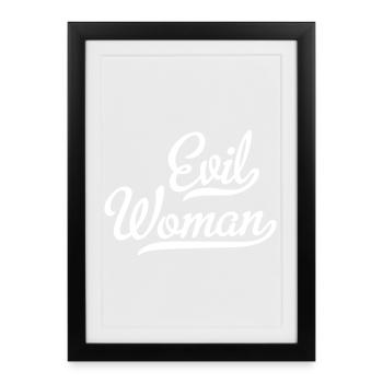 Evil Woman - Framed poster (27 × 37 cm) - black - Front