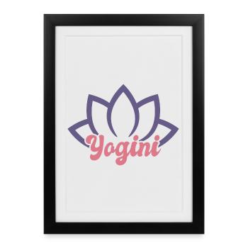 Cool Yogini - Framed poster (27 × 37 cm) - black - Front