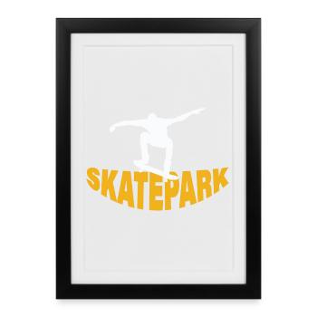 SKATEPARK - Framed poster (27 × 37 cm) - black - Front