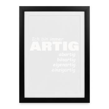 GOOD - Framed poster (27 × 37 cm) - black - Front