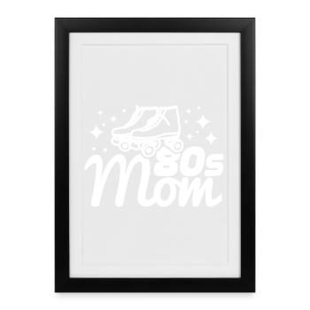 80s mom - Framed poster (27 × 37 cm) - black - Front