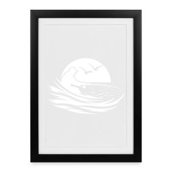 Fishing Graph - Framed poster (27 × 37 cm) - black - Front