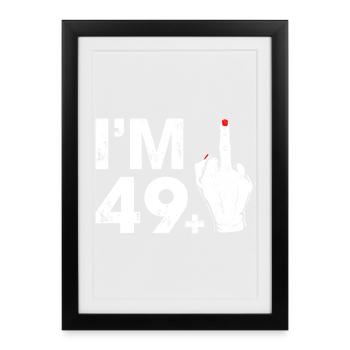 Rebellious Hand with Age Gap Reminder - Framed poster (27 × 37 cm) - black - Front