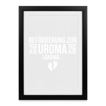 Chargement d'Uroma 2026 - Future arrière-grand-mère - Affiche encadrée (27 × 37 cm) - noir - Devant