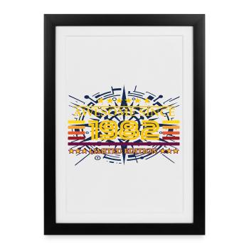 Génial depuis 1982 Édition limitée - Affiche encadrée (27 × 37 cm) - noir - Devant