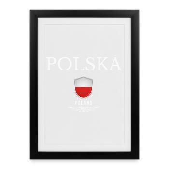 Originaire de Pologne, né en Pologne - Affiche encadrée (27 × 37 cm) - noir - Devant