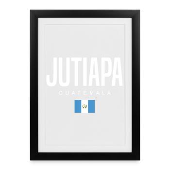Jutiapa Guatemala Guatemalteken - Framed poster (27 × 37 cm) - black - Front