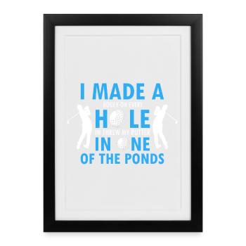 A Good Day Starts With Carts And Cold Beverages - Framed poster (27 × 37 cm) - black - Front
