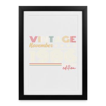 November 1986 - Framed poster (27 × 37 cm) - black - Front