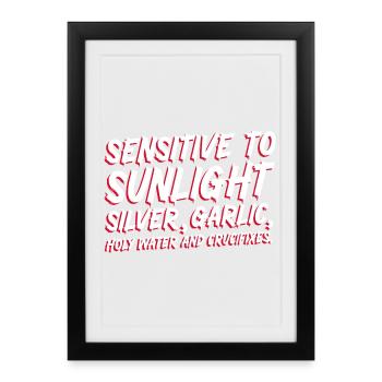 My Kind Of Sensitive - Framed poster (27 × 37 cm) - black - Front