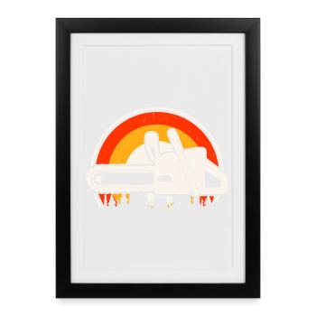 Ébéniste Ébéniste Cadeau Menuisier - Affiche encadrée (27 × 37 cm) - noir - Devant