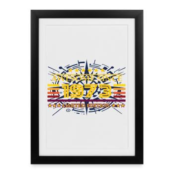 Génial depuis 1973 Édition limitée - Affiche encadrée (27 × 37 cm) - noir - Devant