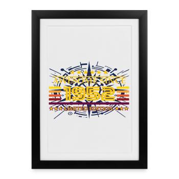 Awesome since 1952 Limited Edition - Framed poster (27 × 37 cm) - black - Front