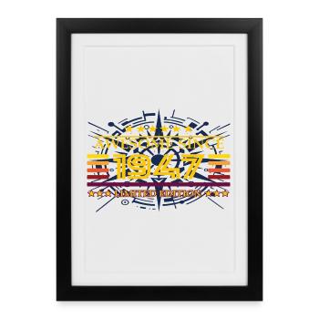 Awesome since 1947 Limited Edition - Framed poster (27 × 37 cm) - black - Front