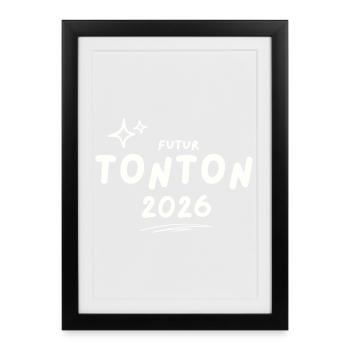 Future Uncle 2026 - Framed poster (27 × 37 cm) - black - Front