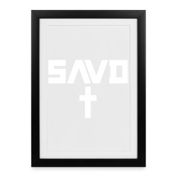 Redeemed Cross Bible Christian Faith Jesus Erl - Framed poster (27 × 37 cm) - black - Front