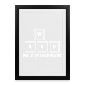 Gaming Computer Gamer Gaming Gamer - Framed poster (27 × 37 cm) - black - Front