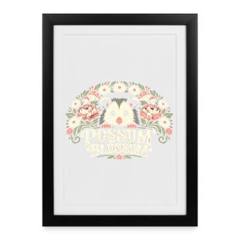 Possum Blossom - Framed poster (27 × 37 cm) - black - Front