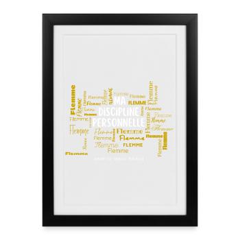 MA DISCIPLINE PERSONNELLE - Affiche encadrée (27 × 37 cm) - noir - Devant