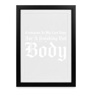 Gothic Irony Bold Blackletter - Framed poster (27 × 37 cm) - black - Front