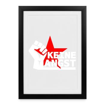 Resistance - Don't be afraid - Framed poster (27 × 37 cm) - black - Front