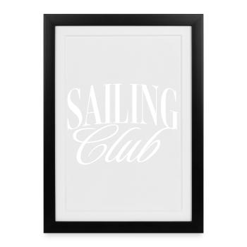 Sailing Club - Framed poster (27 × 37 cm) - black - Front
