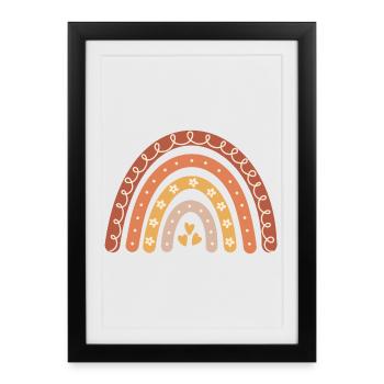 Boho Rainbow - Framed poster (27 × 37 cm) - black - Front