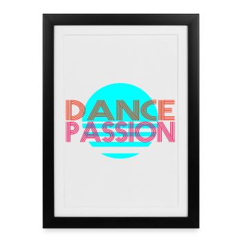Dance - Affiche encadrée (27 × 37 cm) - noir - Devant